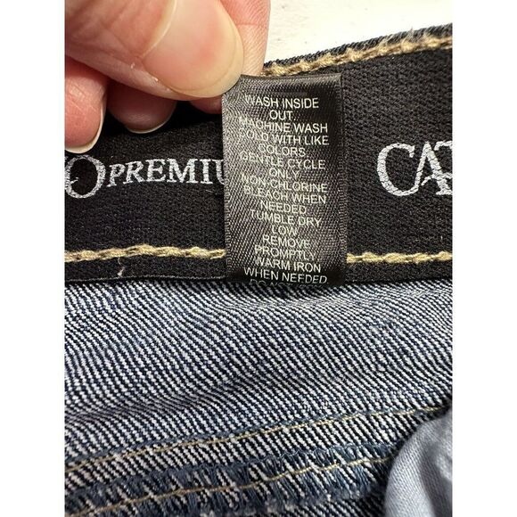 Cato Premium Classic Stretch Straight Leg Medium Wash Denim Blue Jeans Size 8 - Picture 10 of 10